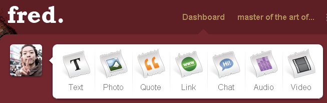 Fred's tumblr logo