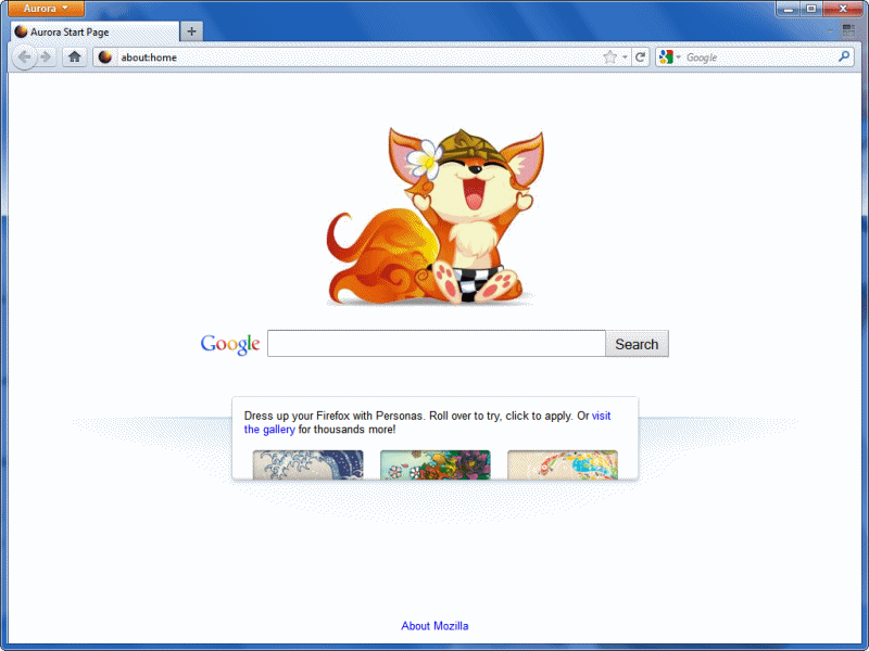Firefox Start Page - Kumi