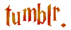 Tumblr logo- Harry Potter font {Gryffindor colors}