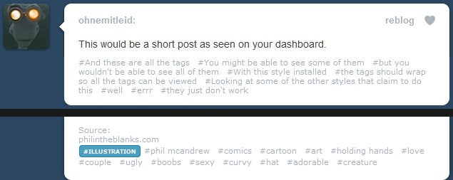tumblr - wrap tags (maybe)