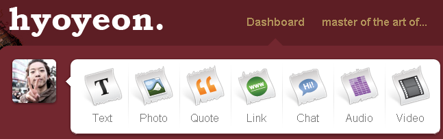 SNSD's Hyoyeon tumblr logo