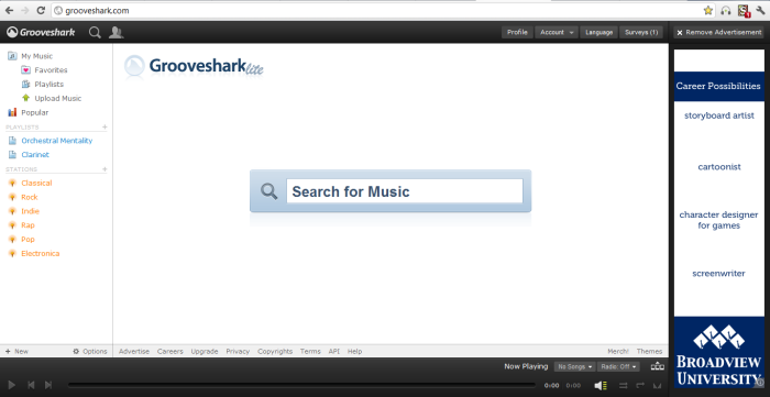 Grooveshark lite (classic)