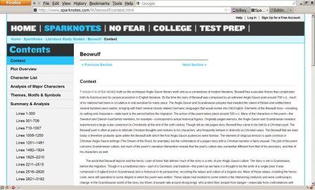 Sparknotes Cleaner
