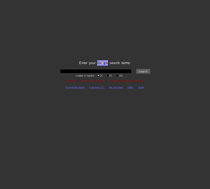 Scroogle Scraper – Dark & Neat