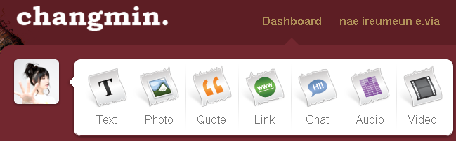 DBSK's Changmin tumblr logo