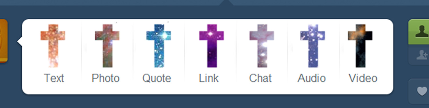 Hipster space crosses