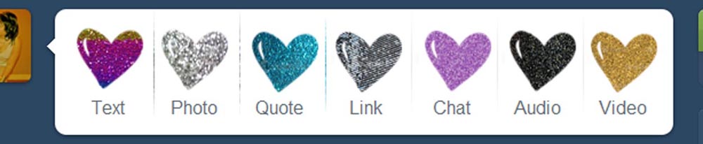Glitter hearts tumblr cons