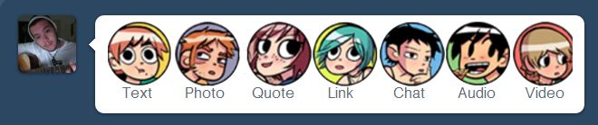 Scott Pilgrim New Post Icons for Tumblr