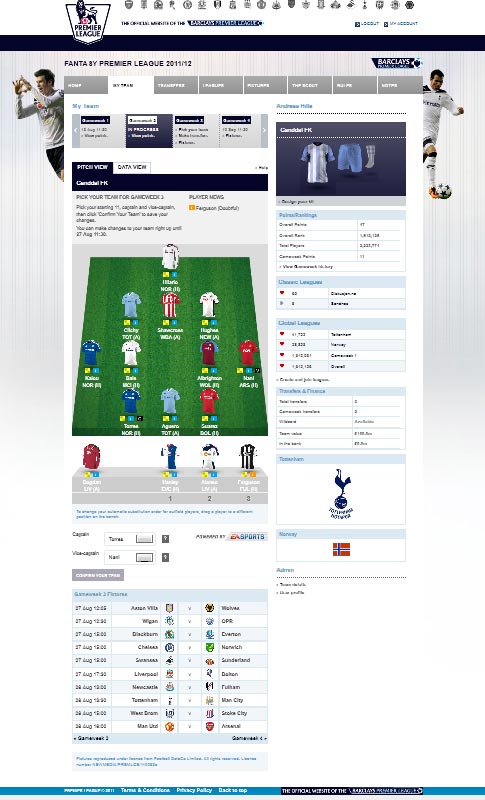 fantasy.premierleague.com - Cleanup with Tottenham