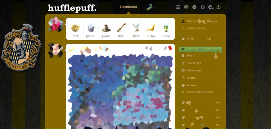 Harry Potter Hufflepuff Tumblr Theme