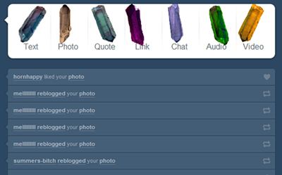 Crystal Dashboard Icons for tumblr.