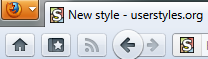 Firefox >4 Smaller menu button with icon