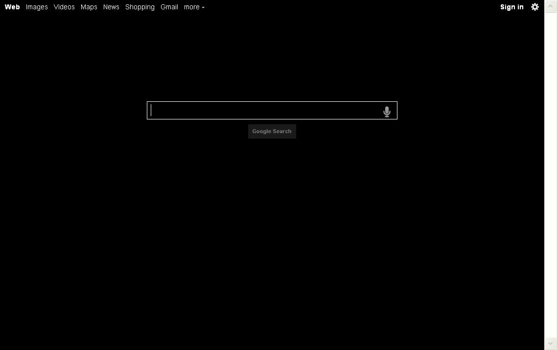 black google