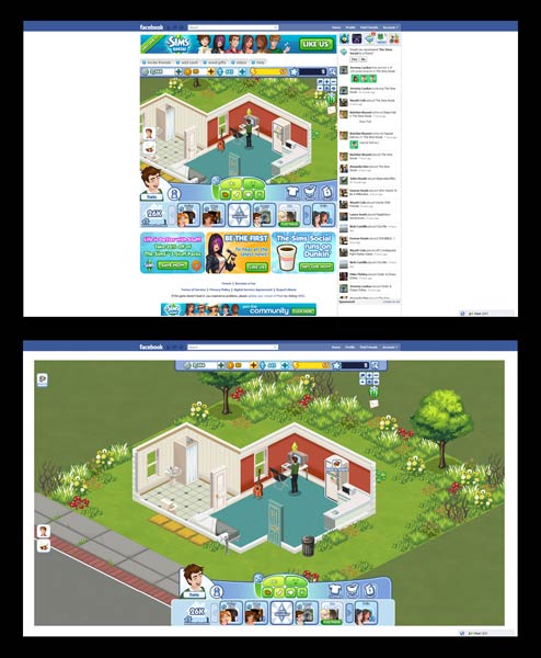 The Sims Social - 1920x1200 full window