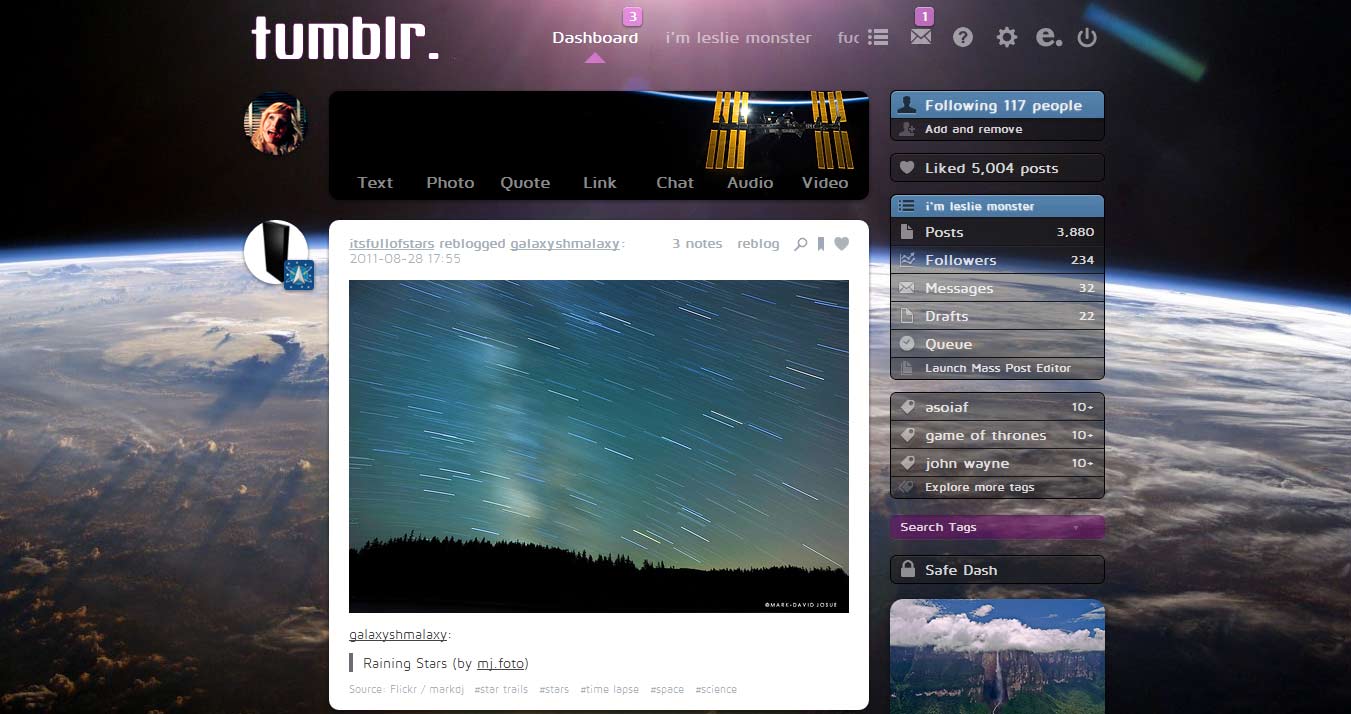 Tumblr - Dashboard - Oceanview