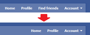 Facebook - Remove "Find Friends"
