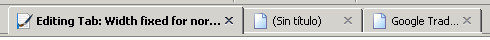 Fx4: Selected Tab with significant width
