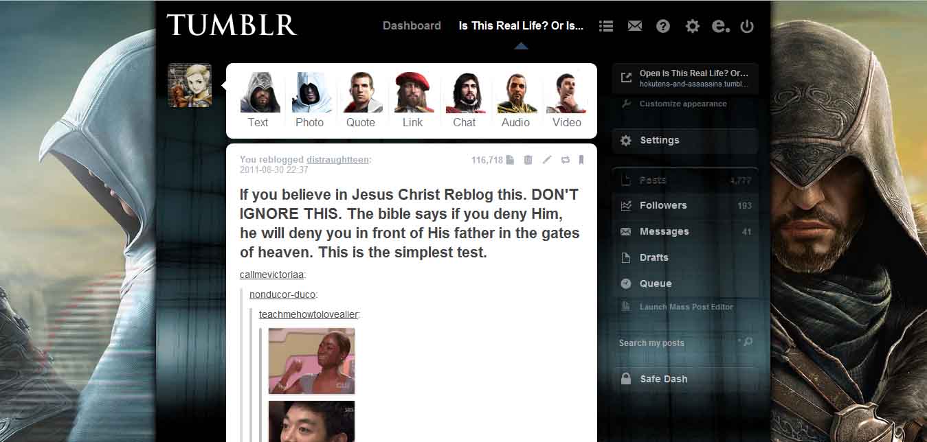 Assassin's Creed Revelations for Tumblr