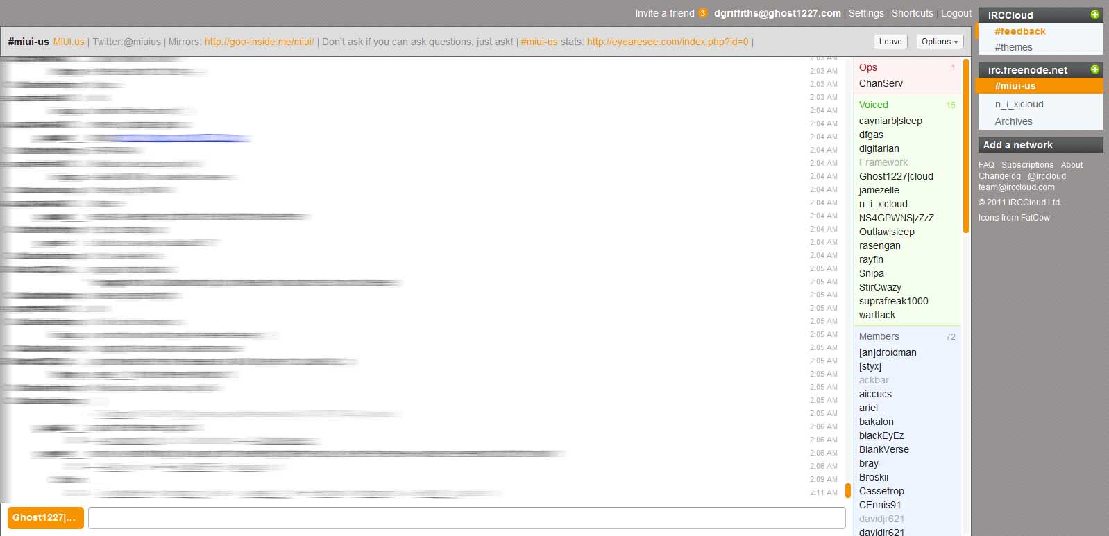 IRCCloud - MIUI Style