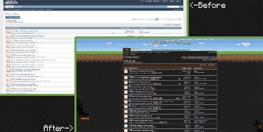 VGBoxArt Minecraft Theme (vBulletin v4.0)