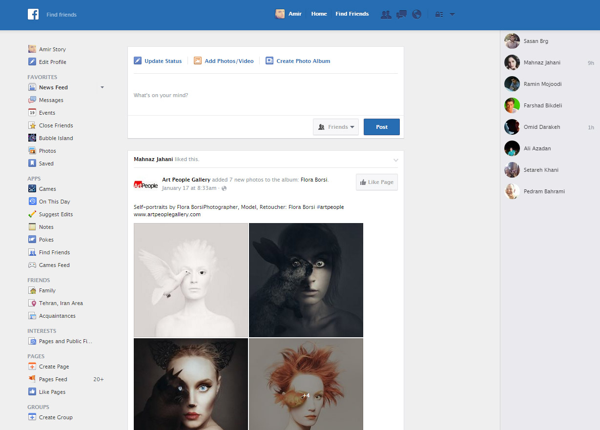 Facebook wide / flat design