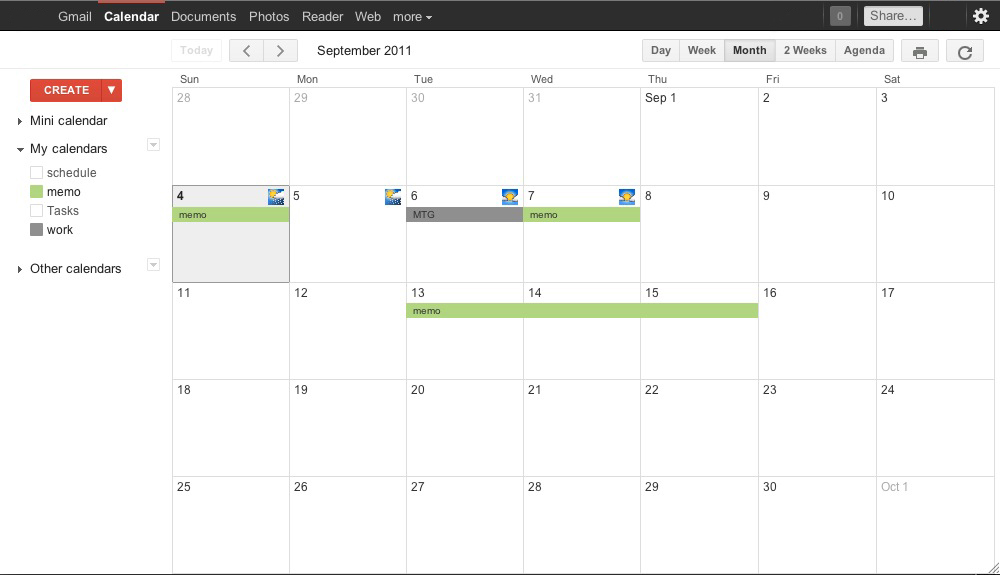 Simple GCal for MBA 11"