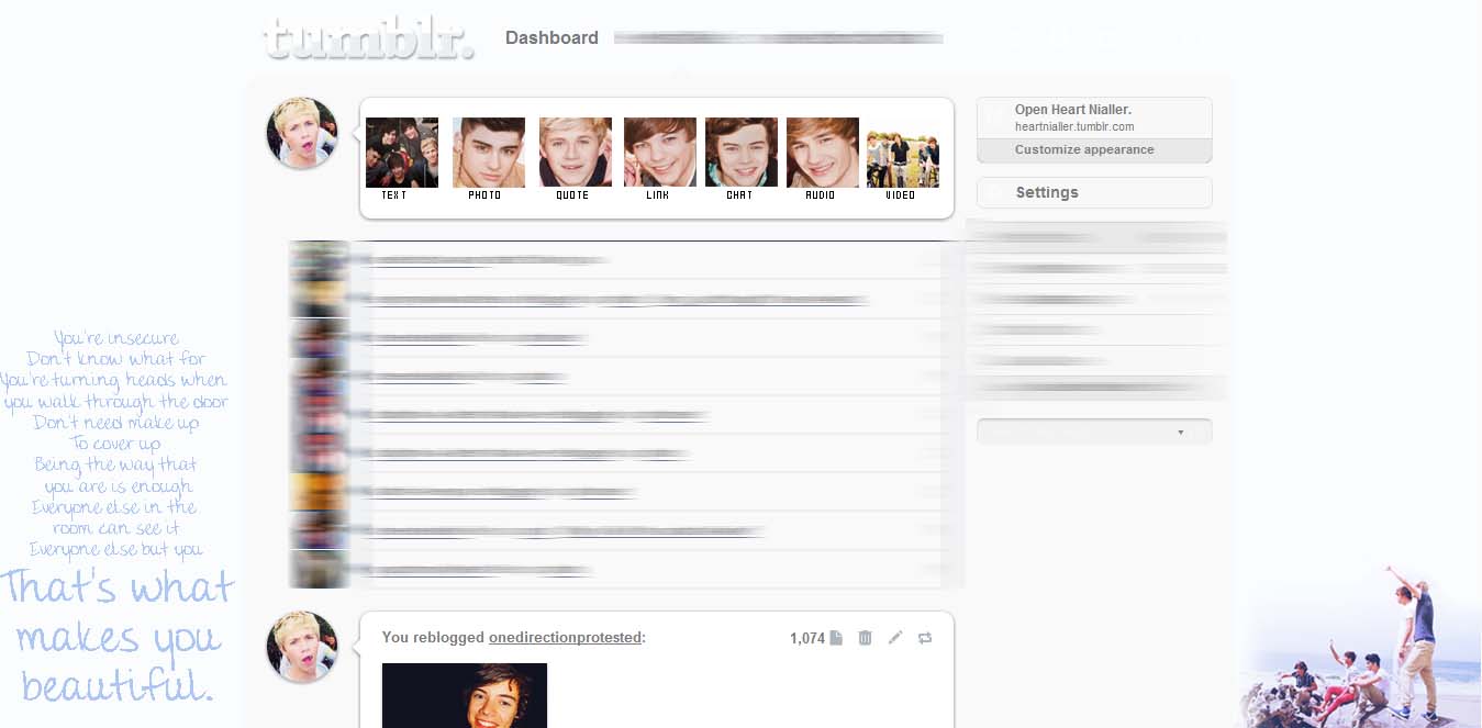 One Direction Tumblr Dash WMYB
