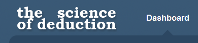 Tumblr Logo: The Science of Deduction [Sherlock]