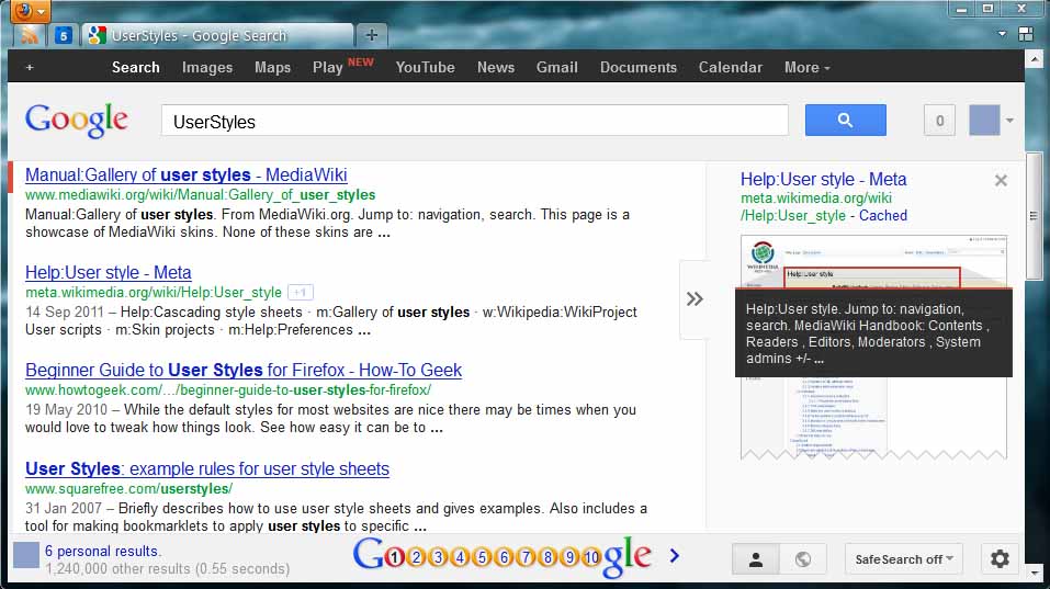 Google Sticky Navigation