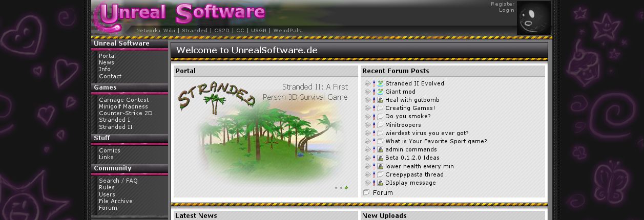 Unreal Software in pink