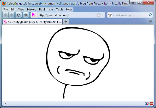 Block entire website and display custom graphics