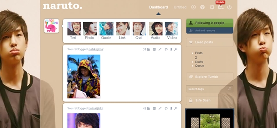 Onew (SHINee) dashboard theme and icons