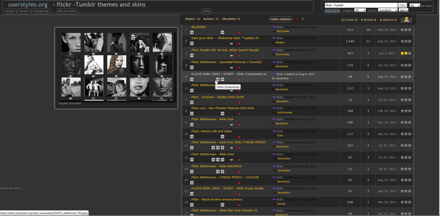 DEPRECATED -bUserstyles Table View Plus - DarkGrey