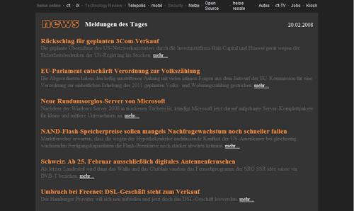 Website: Heise Nerdified (darker theme - adfree)