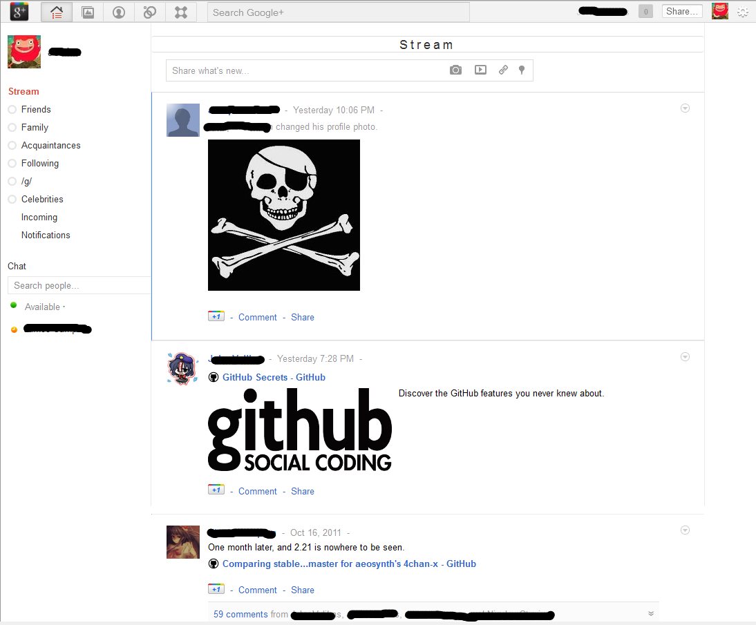 Google Plus -- Minimal and Clean
