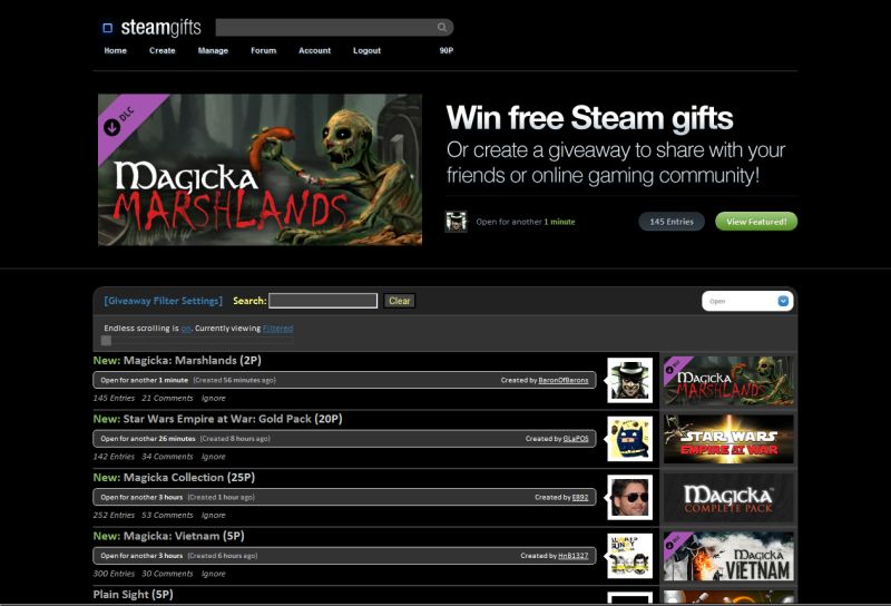 Dark Steamgifts