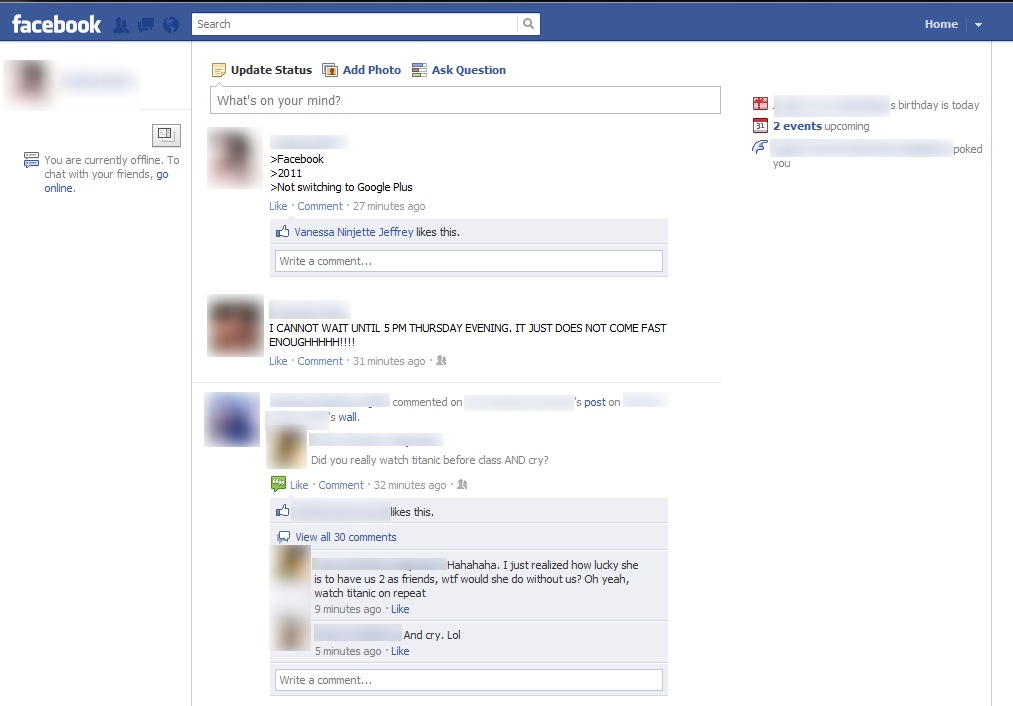 Change Back Facebook + Hide Useless Stuff 2011