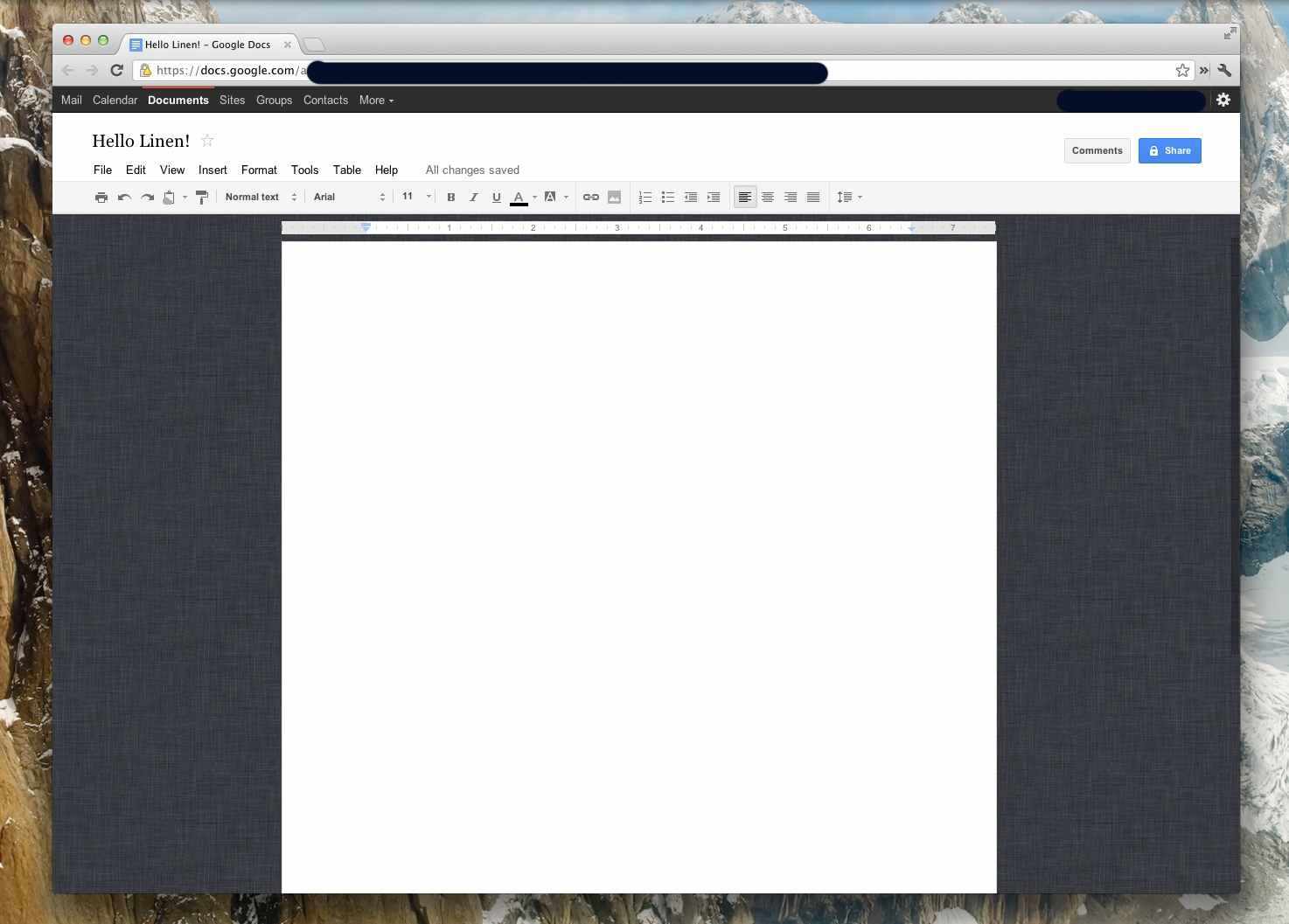 Linen Background for Google Docs