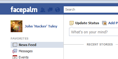 Facebook -> Facepalm
