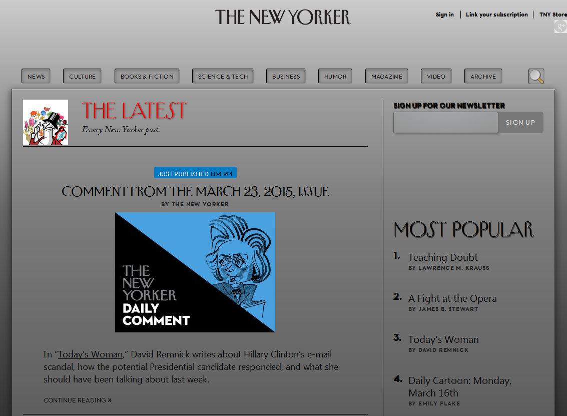 The New Yorker for the Night Owls