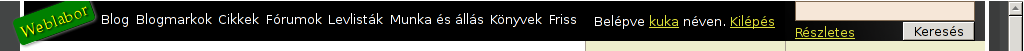 Weblabor - Sovány fejléc