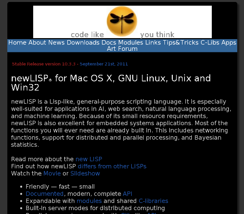 Newlisp Non-Gougy (dark)