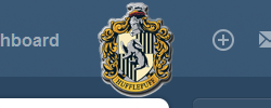 tumblr - Hufflepuff dashboard selector