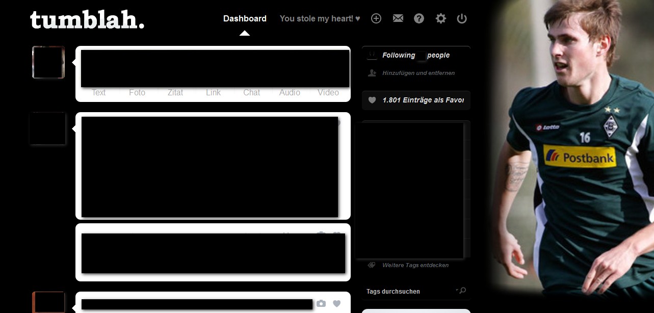 Havard Nordtveit Tumblr Dashboard Theme