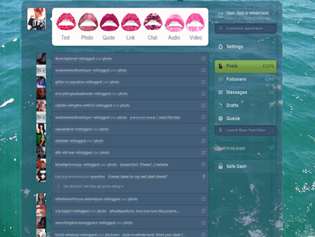 Moving Water Dash Theme
