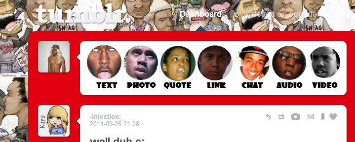 Odd Future (OFWGKTA) Tumblr Dashboard Theme