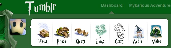 Tumblr Slytherin Pottermore Dashboard