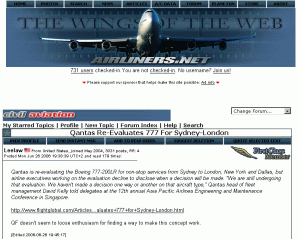 Airliners.net Civil Aviation Forum black on white
