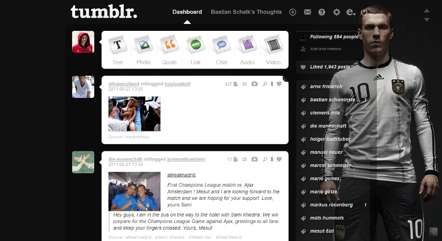 Tumblr - Lukas Podolski (Black 05 - Die Mannschaft