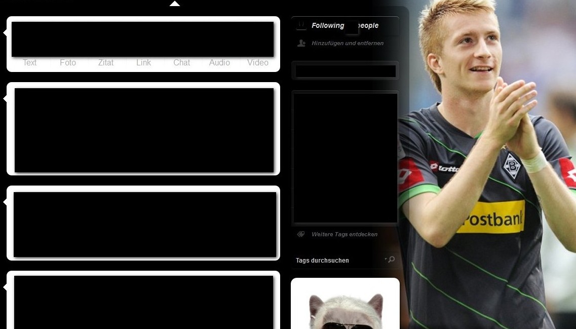 Marco Reus Tumblr Dashboard Theme